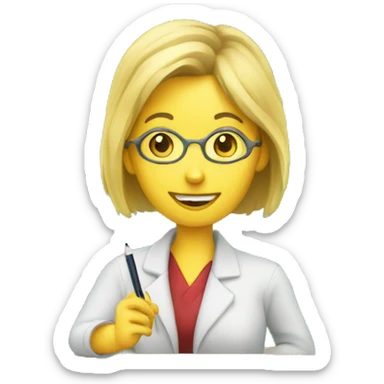 teacher writing on a market board sticker