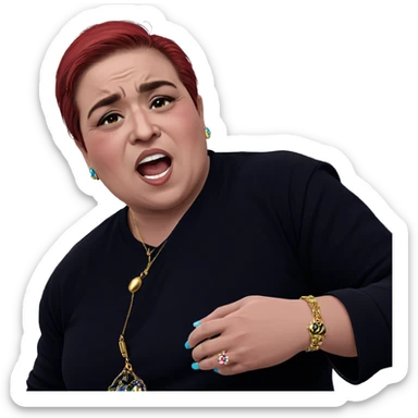 boy with jewelry indoors sticker