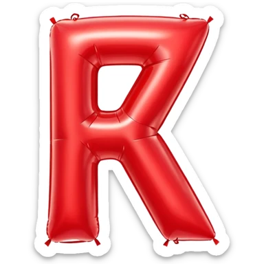 The Letter A Balloon sticker