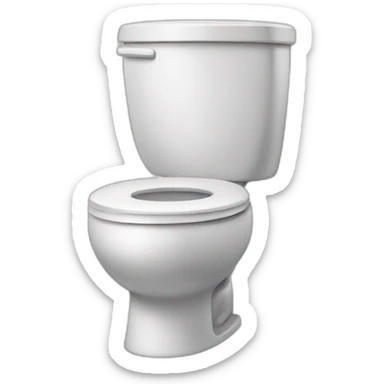 smiling toilet sticker