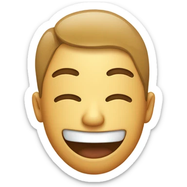 Closed eyes emoji with tongue sticking out sticker