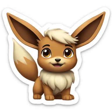 Salute Eevee sticker
