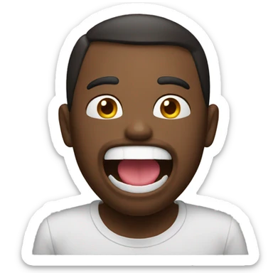 🤨 this emoji with open mouth  sticker