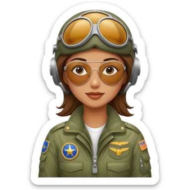 Pilot Woman sticker