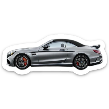mercedes amg, lateral view sticker