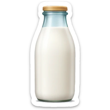 Milk in bottle sticker