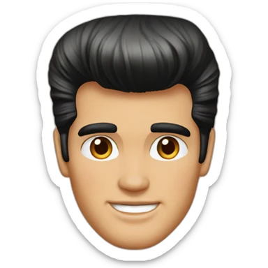 Elvis Presley in the 50s sticker