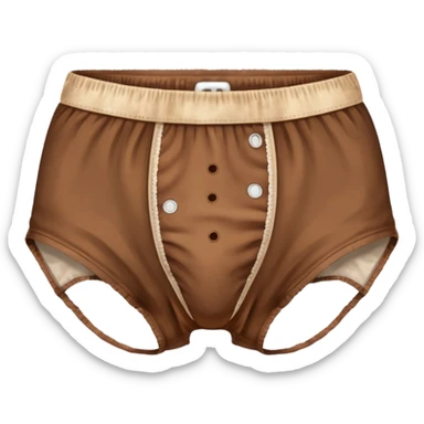 Poopy underwear sticker