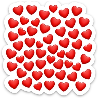 Love hearts sticker
