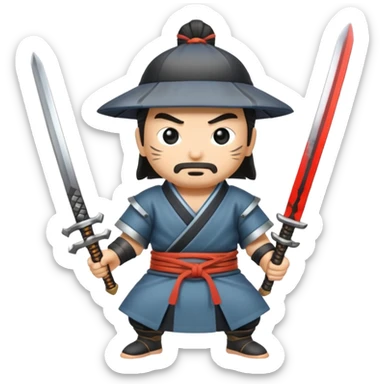 A Japanese stone forge with a sword sticker