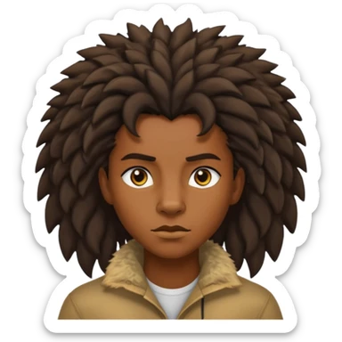 Leon africano loco sticker