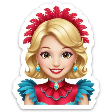make a vegas emoji simpke face gurl  sticker