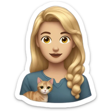 femboy with cat sticker