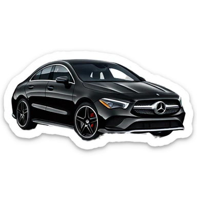Mercedes benz CLA 2024 black sticker