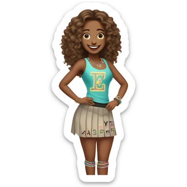 Sorority girl sticker