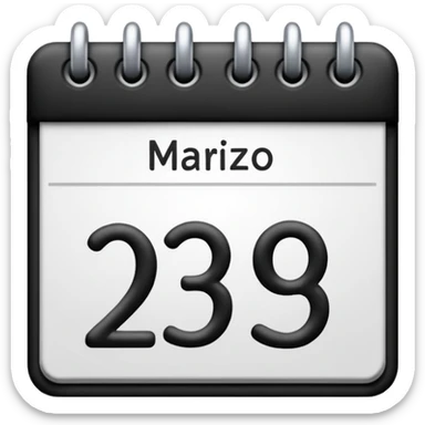 muestrame un emoji de calendario con la fecha 3 de marzo sticker