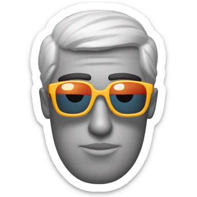 Pez con gafas de sol sticker