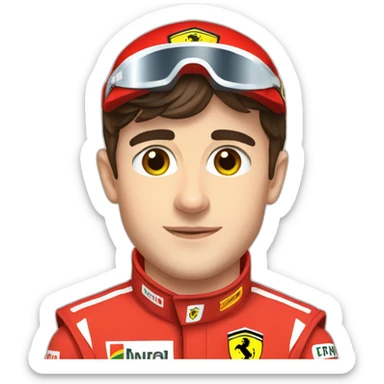 Charles Leclerc ferrari sticker