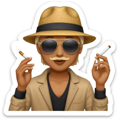 a big blunt dancing sticker