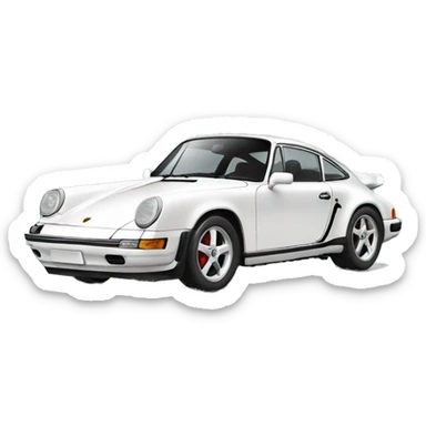 Porsche car emoji  sticker