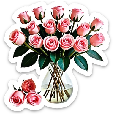 Розовая бабочка 🦋 с сердечками sticker