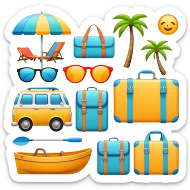 vacation equipment sticker