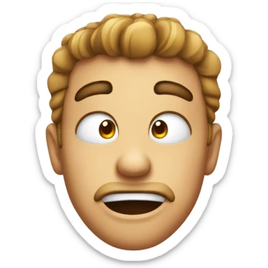 Embarrassing face sticker