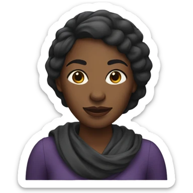 Black woman with text above her saying Dupé sticker