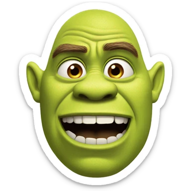 shrek cringe sticker