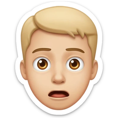 dumb joke silly face sticker