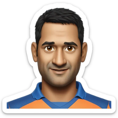 Ms dhoni techer sticker