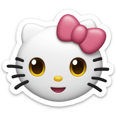 hello kitty heart sticker