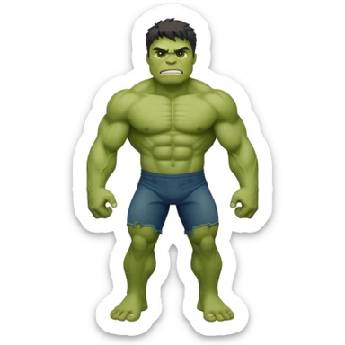 Hulk with full body sticker