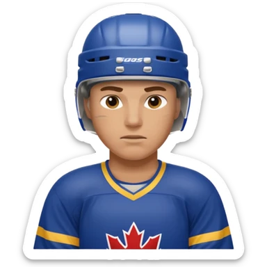 hockey player sticker