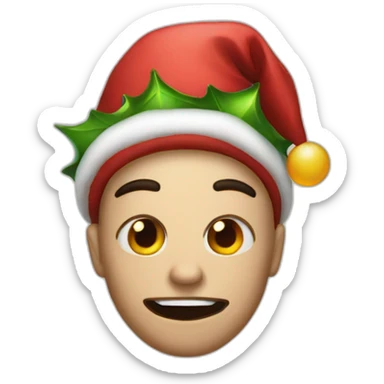 dead lit christmas sticker