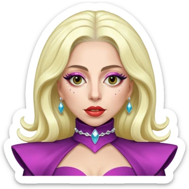 Lady Gaga during the Born This Way era sticker