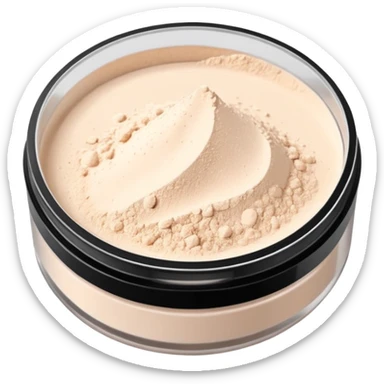 loose setting powder sticker