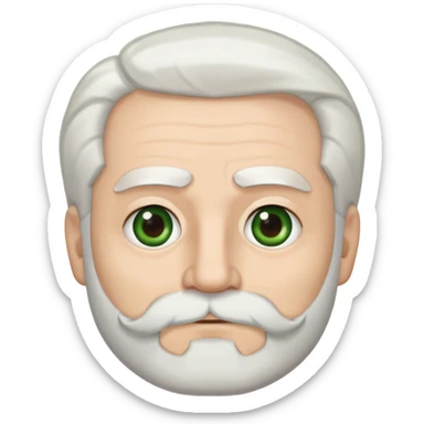 Start with Jaap with white beard; change beard length to medium; change eyebrows to black; change eye color to hazel green
 sticker
