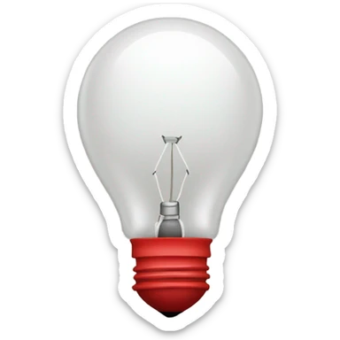 A red bulb nervous sticker
