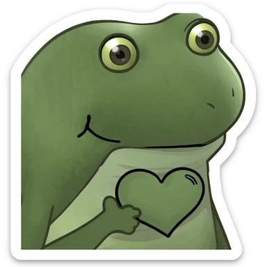 beige heart  sticker