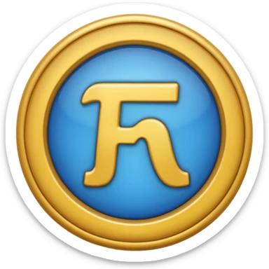 Um emoji do símbolo de π (pi) com o número 3,14 em baixo do símbolo sticker