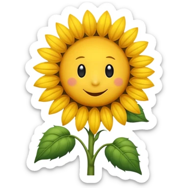 Avejorro sacando néctar de un girasol sticker