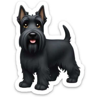dog scottish terrier full body sticker