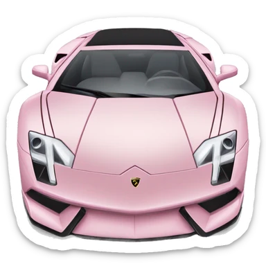 light pink car Lamborghini  sticker