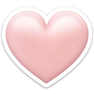 light pink heart sticker