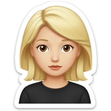 blonde hair color sassy sticker