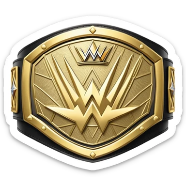 wwe championship belt sticker