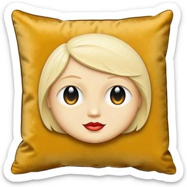 Simple vintage couch aesthetic deco Pillow cushion sticker