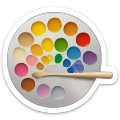 painting palette sticker
