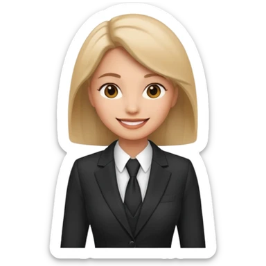 gentlemen vibe suit woman sticker